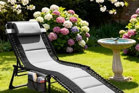 With a 46% discount, this is one of the most affordable four-position sun loungers on sale - and it comes in a choice of colours