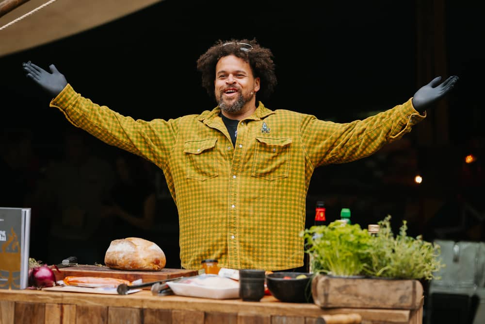 Adam Purnell at the Embers Fire Festival