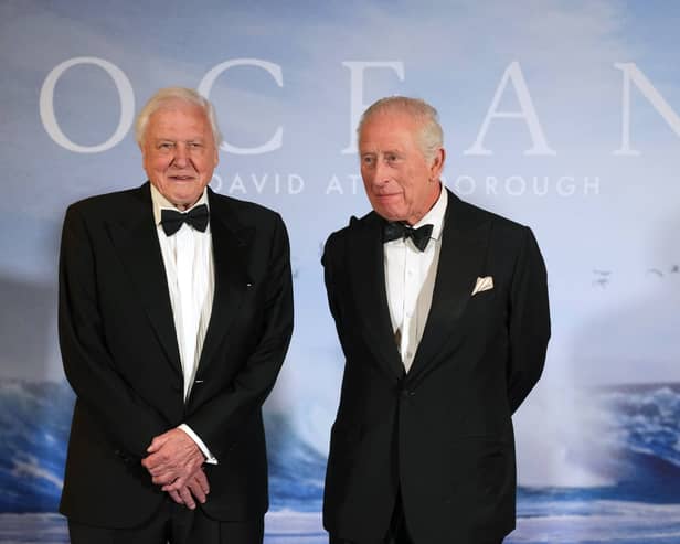 The King with Sir David Attenborough
