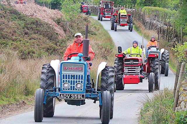 The Hereford contingent of Nigel Hantschar, Jack Phillips, Clive Huffer, David Evans and Edward Godsall