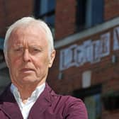 Hotelier Bill Wolsey outside his Little Wing Pizzeria in Holywood, Co Down
