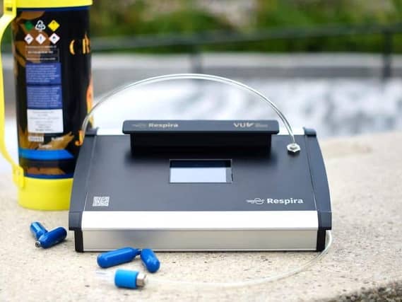 The world’s first roadside laughing gas breathalyser