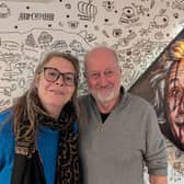 Shrewsbury Arts Trail organisers Jess-Richards and-Phil Langstaff.