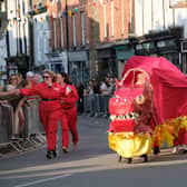 One of the great entries in last year’s Kington Wheelbarrow race. Andy Compton