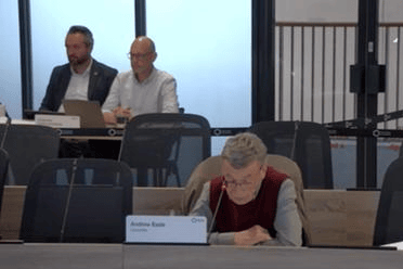 Councillor Andrew Eade speaking at a meeting of Telford & Wrekin Council cabinet on May 14, 2026.