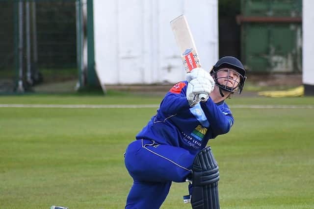 Shrewsbury's George Hargrave struck 92 in a heavy eight-wicket victory. Pic: Birmingham League