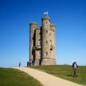 Broadway Tower in Worcestershire during a sunny morning.