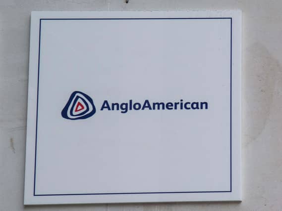 Anglo American sign on a wall