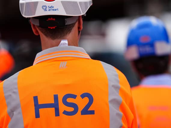 A HS2 worker