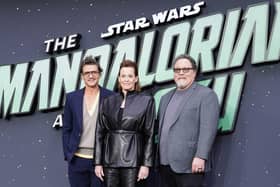 Pedro Pascal, Sigourney Weaver and Jon Favreau