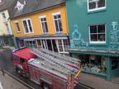 A fire crew was called to Bishop's Castle Town Hall after the fire alarm went off during a meeting
