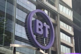 BT logo on its offices