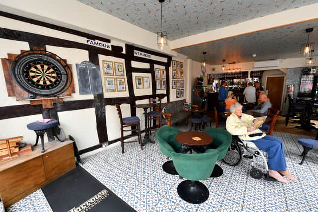 The pub has the feeling of a front room in a house