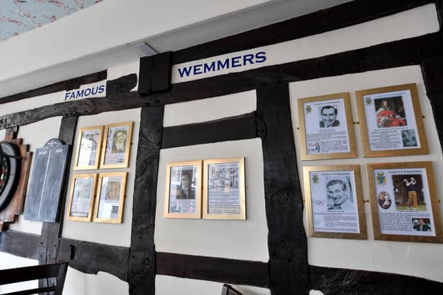 Famous Wemmers can be read about on the wall