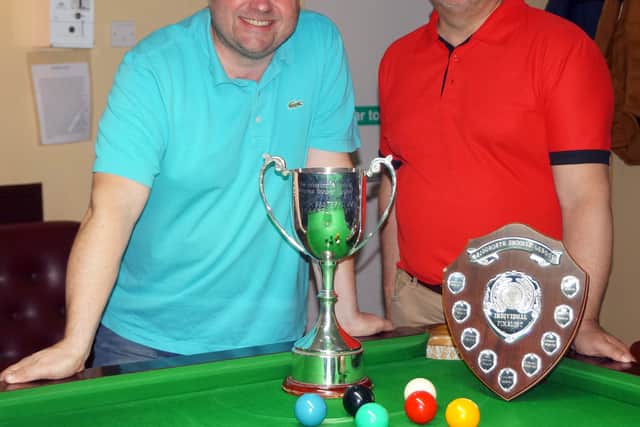 Winner Simon Thomas, left, and runner-up Owen Hughes