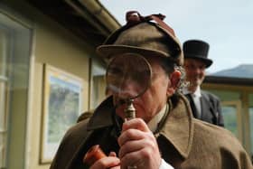 Philip Porter, playing Sherlock Holmes
