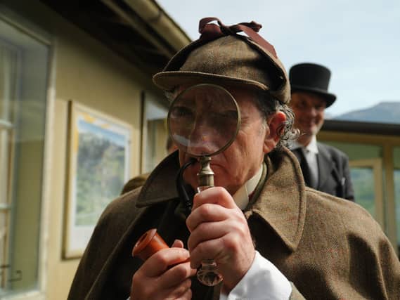Philip Porter, playing Sherlock Holmes