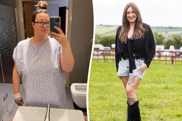 Donna Musson before and after weight loss.