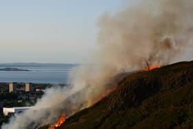 Holyrood Park fire