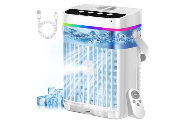The Ylkf portable desktop air cooler combines mist cooling with compact bedside-friendly sizing for summer use