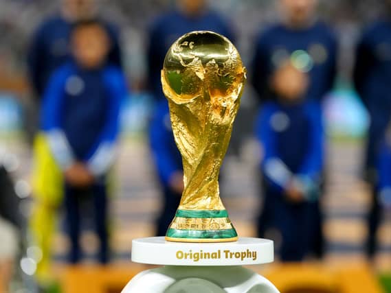 The World Cup trophy
