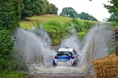 A previous stage in the Hills Ford Stages Rally