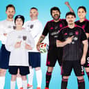 Tom Hiddleston, Owen Cooper, and Wayne Rooney will all play for England at Soccer Aid 2026, with Simon Neil, Richard Gadd and Jen Beattie helping represent the World XI squad. 