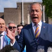 Reform UK leader Nigel Farage during a visit to Havering Town Hall in Romford following the 2026 local election results