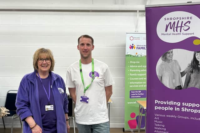 Volunteers Paul and Jo of Shropshire Mental Health Support