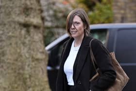 Jess Phillips walks up Downing Street