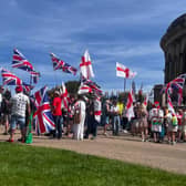 Raise the Flag protest group gathering in Shrewsbury today