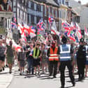 Protestors marching down Mardol earlier this year.