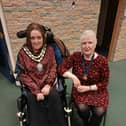 Knighton's Mayor Councillor Tina Sharp with Deputy Mayor Councillor Christine Branford.
