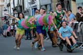 The very hungry caterpillar - one of the amazing entries at last year's Kington Wheelbarrow Race.