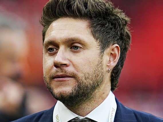 A headshot of Niall Horan