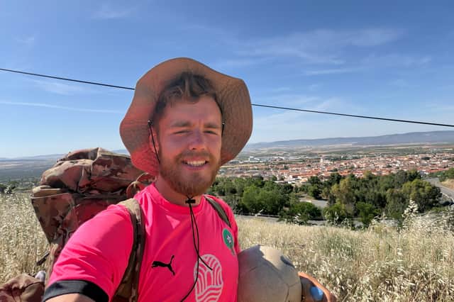 James Lewis is raising money for St Giles Hospice in Staffordshire in memory of his father David.
