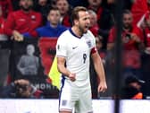 England’s Harry Kane celebrates scoring