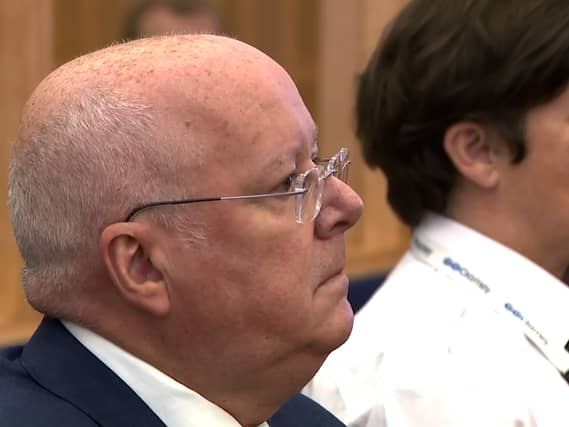 Peter Murrell appearing at the High Court in Edinburgh