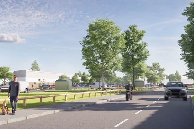 What the Lidl store planned for Shrewsbury's Welshpool Road could look like from Little Oxon Lane.