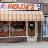 
Mollie's sweet shop in Bear Lanes centre, Newtown 
