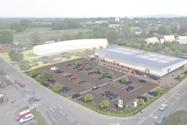 What the Lidl store planned for Shrewsbury's Welshpool Road could look like.