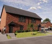 How the development near Fir House in Churchstoke could look when completed. 