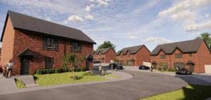 How the development near Fir House in Churchstoke could look when completed. 