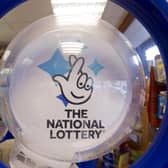 National Lottery kiosk in a shop