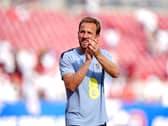 England’s Harry Kane applauds the fans