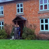 Tash and Sam at their farmhouse 