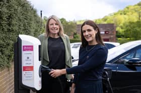 Cllr Carolyn Healy from Telford & Wrekin Council (left) with Believ senior account manager Lucy Day