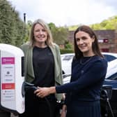 Cllr Carolyn Healy from Telford & Wrekin Council (left) with Believ senior account manager Lucy Day