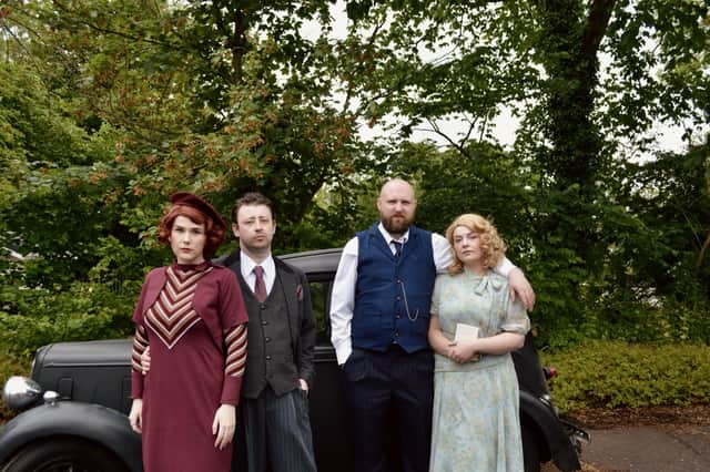 Bonnie and Clyde played by Dee Hallett and John Matts. with Blanche and Buck played by Robyn Marsh and Andy Sheldon