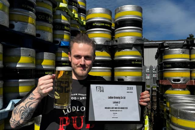 Celebrations at the brewery in Ludlow
